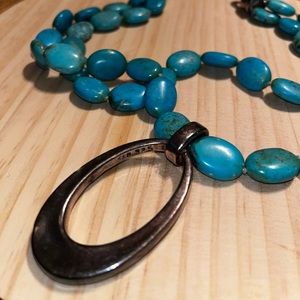 Simon Sebbag two strand semi precious necklace.